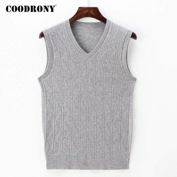 COODRONY Brand Sweater Men Autumn Winter Soft Warm Vest Men Clothes 2020 New Arr - Picture 10 of 16